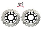 Front   Rear Brake Disc Rotors For Honda Cbr 600 Rr 2005-2021 Wave Rotors Black