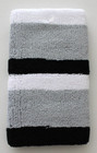 Nike Swoosh Singlewide Wristbands Lt Smoke Grey black white Adult