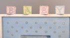 Hallmark  baby Blocks  Baby Boy Easel Style Photo Frame - 3  X 3  Photo