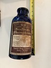 Antique Cobalt Blue Sodium Phosphate Bottle United Drug Co One Pound Label 