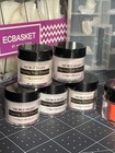 Nail Dip Powder With Nail Tips Natural  Small And Medium Jars  And Nib Blenders