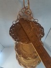 Vintage Hanging Rattan Wicker 3-tier Basket Boho Farmhouse Decor 