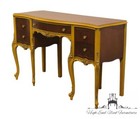Vintage Antique Louis Xv French Provincial Style 50  Two Tone Vanity Table W    