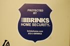 New Look Brinks Burglar 2 Security Yard Sign 8  2 Bonus Sticker Home Shop Alarm 