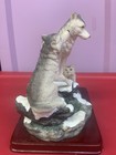 Vintage  juliana Collection  Wolves On Snow Covered Rocks