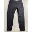Athleta Altitude Edge Stash Tight Fleece Lined Black Leggings Womens L
