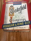 Orig  1950 s Chesterfield Cigarettes Tobacco Double Side Flange Advertising Sign