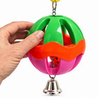 Bonka Bird Toys 3694 Huge Ball And Chain Durable Rattle Forage Parrot Cage Toy