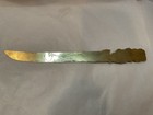 Antique Japanese Brass Page Turner  letter Opener Birds Samurai Handle