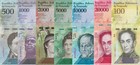 Venezuela 7 Pcs Set  500 To 100000 Bolivares F   2016 2017  - P94b-100b Unc
