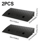 2x Curb Ramp Portable Lightweight Heavy Duty Plastic Threshold Ramp For Driveway
