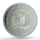 Dominican Republic 100 Pesos Columbus Km-75 Pr 69 Pcgs 5 Oz Silver Coin 1989