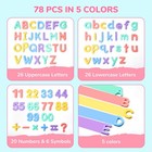 Joycat Magnetic Letters And Numbers  Abc 123 1 2in-1 5in  Multi Color 