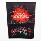 Vintage 1970s Space Electronic Disco Rave Ad Brochure Psychedelic Clown Head Art