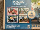 Melissa   Doug Jigsaw Puzzles In A Box  4 Puzzles  Construction  Ages 3 