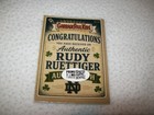 Rudy Ruettiger Autograph Signed Auto Touchdown Jesus Card Notre Dame Irish