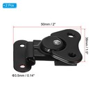 2 X Steel Spring Loaded Butterfly Twist Latch 2 x1 5  Black