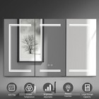 Bathroom Cabinet Lighted Medicine Cabinet 3 Mirror Doors Vanity Mirror Organizer