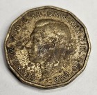 1942 Great Britain 3 Three Pence - British Coin - Nickel Brass - George Vi 