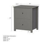 End Table With 2 Drawers Night Stand 24  H Bedroom Living Room Accent  Gray
