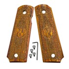 Custom 1911 Grips Full Size Rosewood Ruger Engraved Phoenix With Screws   Wrench