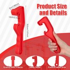 Mudder 4 Pieces Plastic Bucket Lid Opener 5 Gallon Paint 7 7 X 2 Inch  Red