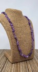 Natural Amethyst Necklace Healing Crystal Stone Long Unisex Quartz Pendant 28 
