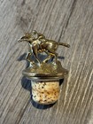 Blanton s Gold Edition Bourbon Whiskey Horse   Jockey Bottle Stopper Letter L