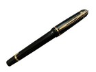 Waterman Phileas Black Rollerball Pen With Blue Refill     Excellent Condition