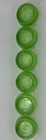 Vintage Green Uranium Vaseline Glass Casters Anchor Hocking Set Of 6