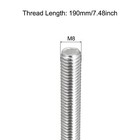 Fully Threaded Rod M8 X 190mm 1 25mm Thread Pitch 304 Stainless Steel Right H   