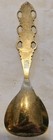 Vintage Sterling Silver Norway Sugar Spoon  Guilloche Enamel Blue 3 7 8   925 S