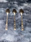 Vintage Oneida Community Coronation Pattern Silver Plate Set Of 3 Teaspoons