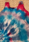 Vintage Swirl Tie Dye Girls Dress Size 12 Month Empire Waist Jumper Sleeveless