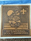 1973 National Scout Jamboree Bsa Lot W  Adventure Award  Scorecard  Coin patches
