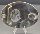 American Bald Eagle Silversmiths Western Belt Buckle Silver Plate Gold 4  3   