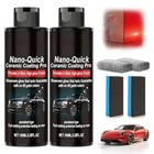  2 Pcs Quick Effect Coating Agent  Nano-quick Ceramic Coating Pro  3 5 Fl oz 
