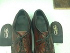 Vintage Made In Usa Crown Brown Distressed Wing Tip Saturday Business Size 12d