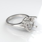  9mm - 15mm Round  Wire Mount  Ring Setting  ring Size 5-11 