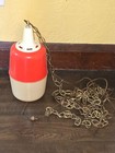 Vintage 60s 70s Mid Century Danish Modern Plastic Light Lamp Swag  Vtg