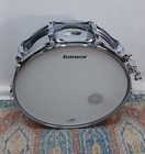 Ludwig Chrome Snare Drum Kit 10 Lug 14    Black White Badge  Stand Carry Case