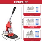 Button Maker Machine Badge Pin Machine 2 95  2 28  1 25  300 Free Parts Press Ki