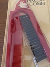 Vintage Goody Folding Red Brush   Comb Nylon Bristles Unused Made Usa