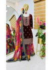Indian Bollywood Designer Salwar Kameez Pakistani Beautiful Ethnic Sharara Suit