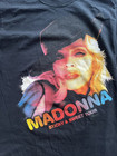 Madonna Sticky Sweet Tour 2008 T-shirt Big Logo Black Short Sleeve M Cotton