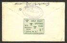 Gold Coast Stamps First Flight Usa Kumasi - Scotland Spitfires Ww2 Censored 1941