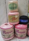Lot Of 16 Mixed Crochet Thread Assorted Sizes Brands   Colors