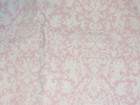 Kidsline Twirling Around Window Valance Pink White Paisley Ruffle Trim 
