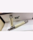 Casual Premium Montblanc Gandhi Edition Fountain Pen - Medium Nib Cream White