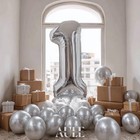 40 Inch Big Silver 1 Balloon Number Large Foil Helium Number Balloons 0-9 Jum   
